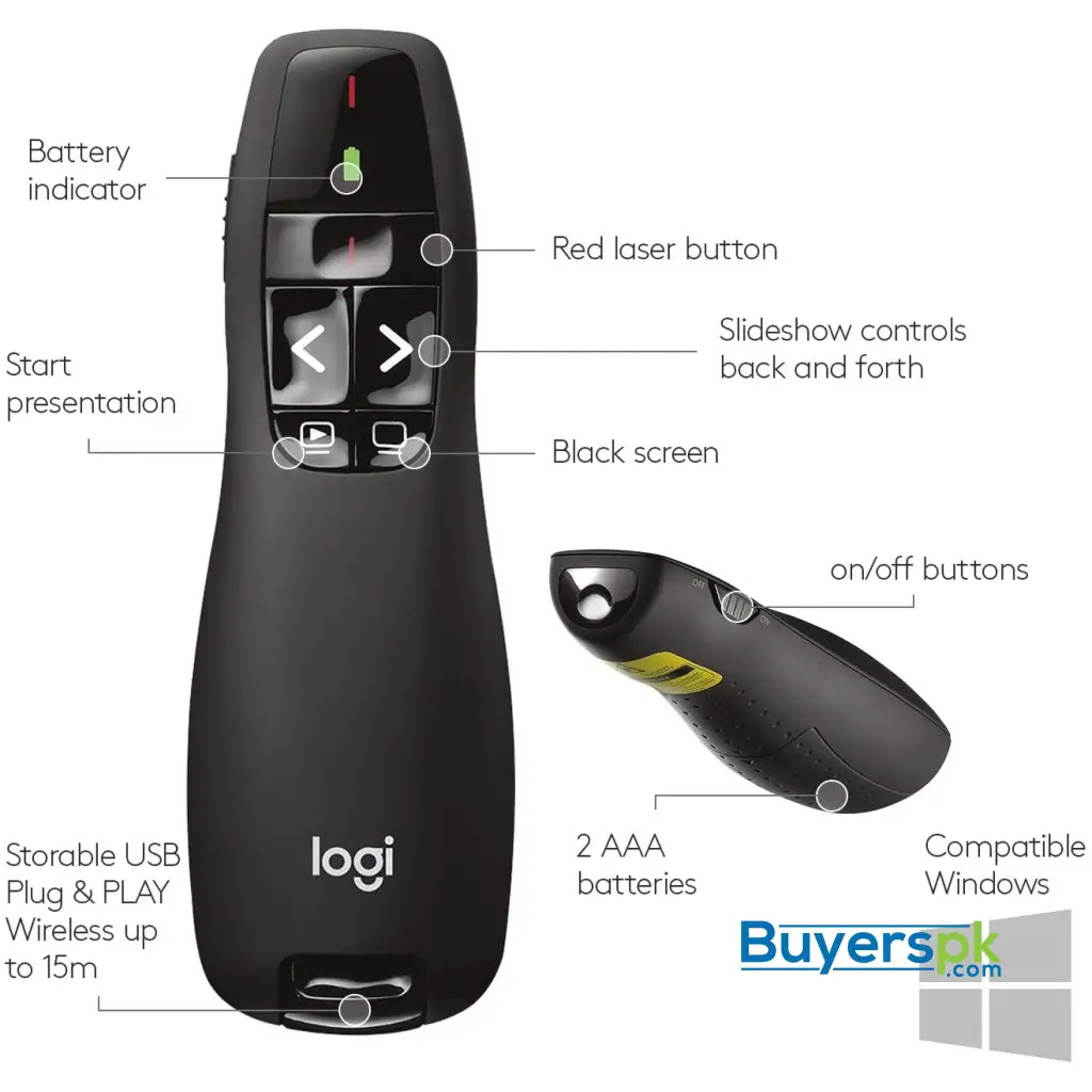 Logitech R400 Wireless Laser Presentation Remote