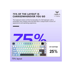 AULA F75 MAX Gaming Mechanical Keyboard 75% Wired//2.4G
