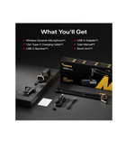 MAONO PD100W S Wireless Podcast Microphone (With Stand)