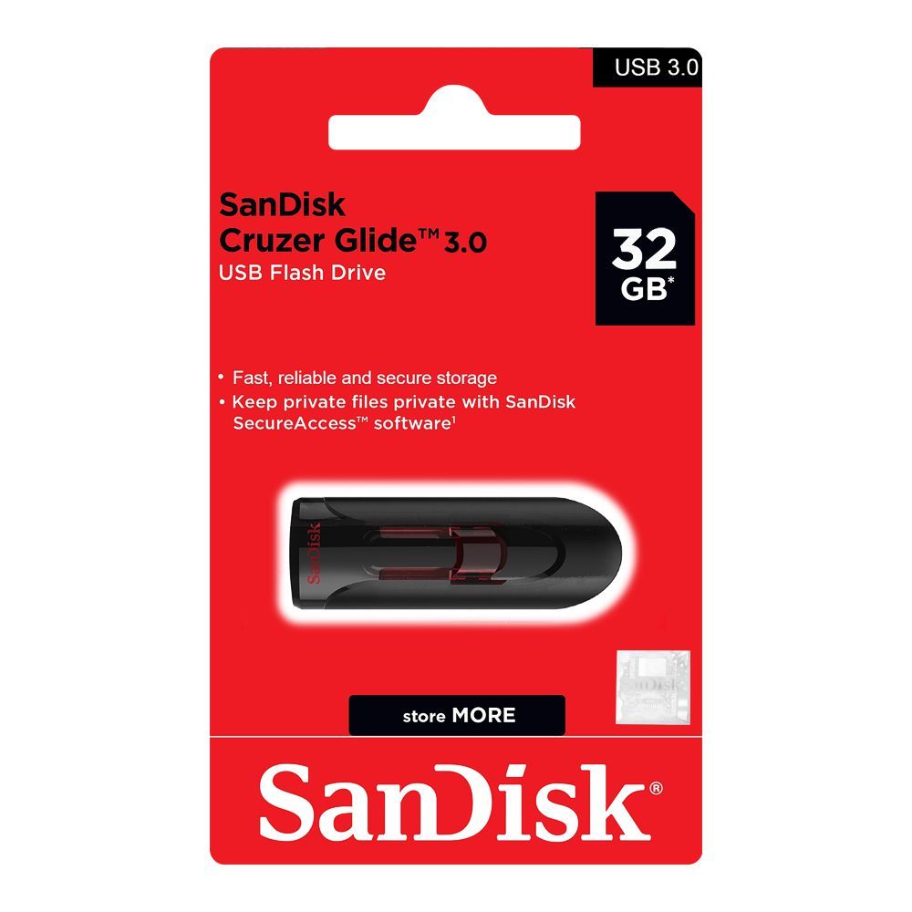 Sandisk Cruzer Glide 32GB USB Flash Drive 3.0