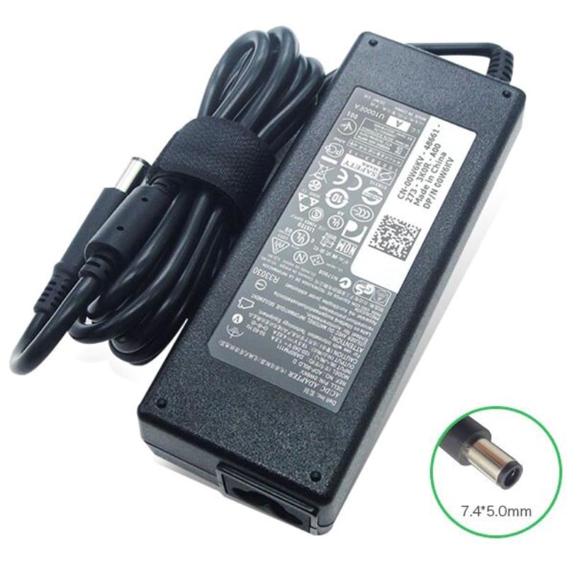 Dell 90 watts round pin charger (7.5mm,5.0mm)