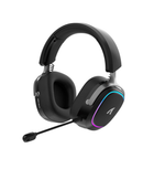 ATTACK SHARK G800 Wireless Gaming Headset, 3D Surround Sound, 50mm Drivers – Black