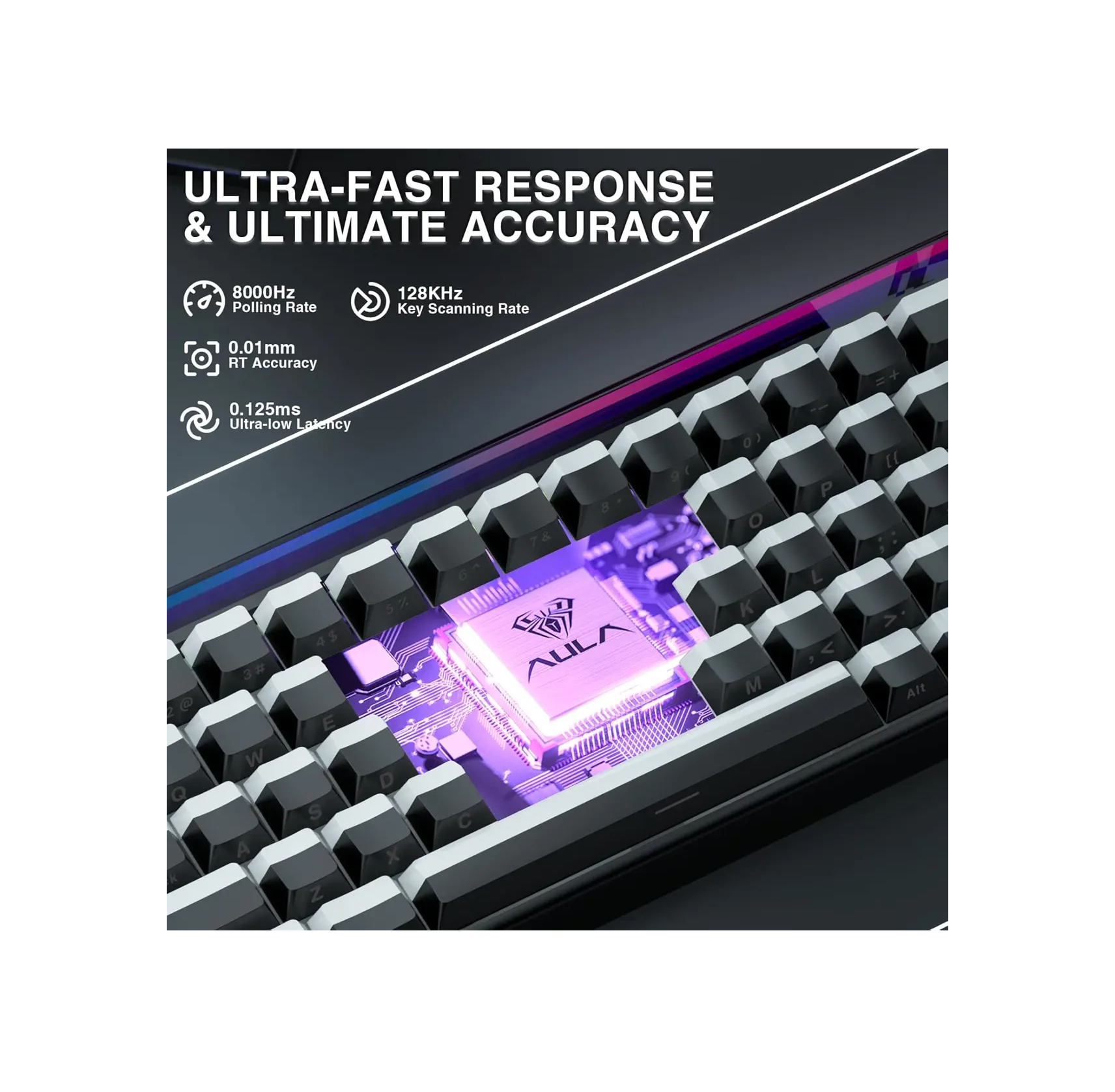 Aula Hero 68 HE 60% Gaming Keyboard Wired