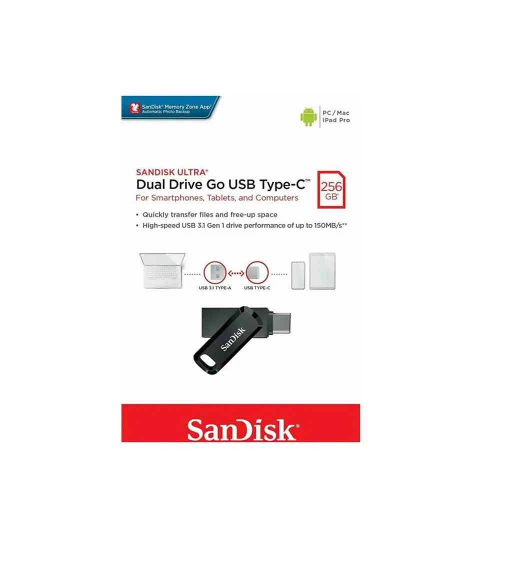 SanDisk 256GB Ultra Dual Drive Go USB Type-C Flash Drive sandisk