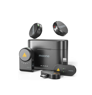 MAONO Wave T5 Wireless Lavalier Microphone, USB-C and Lightning Plug maono
