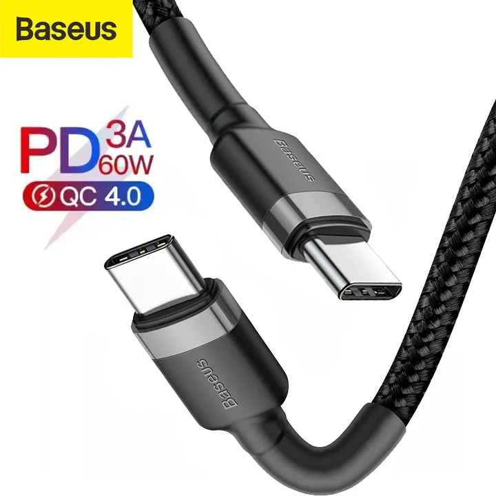Baseus 3A USB Type C to Type C Cable - 60W