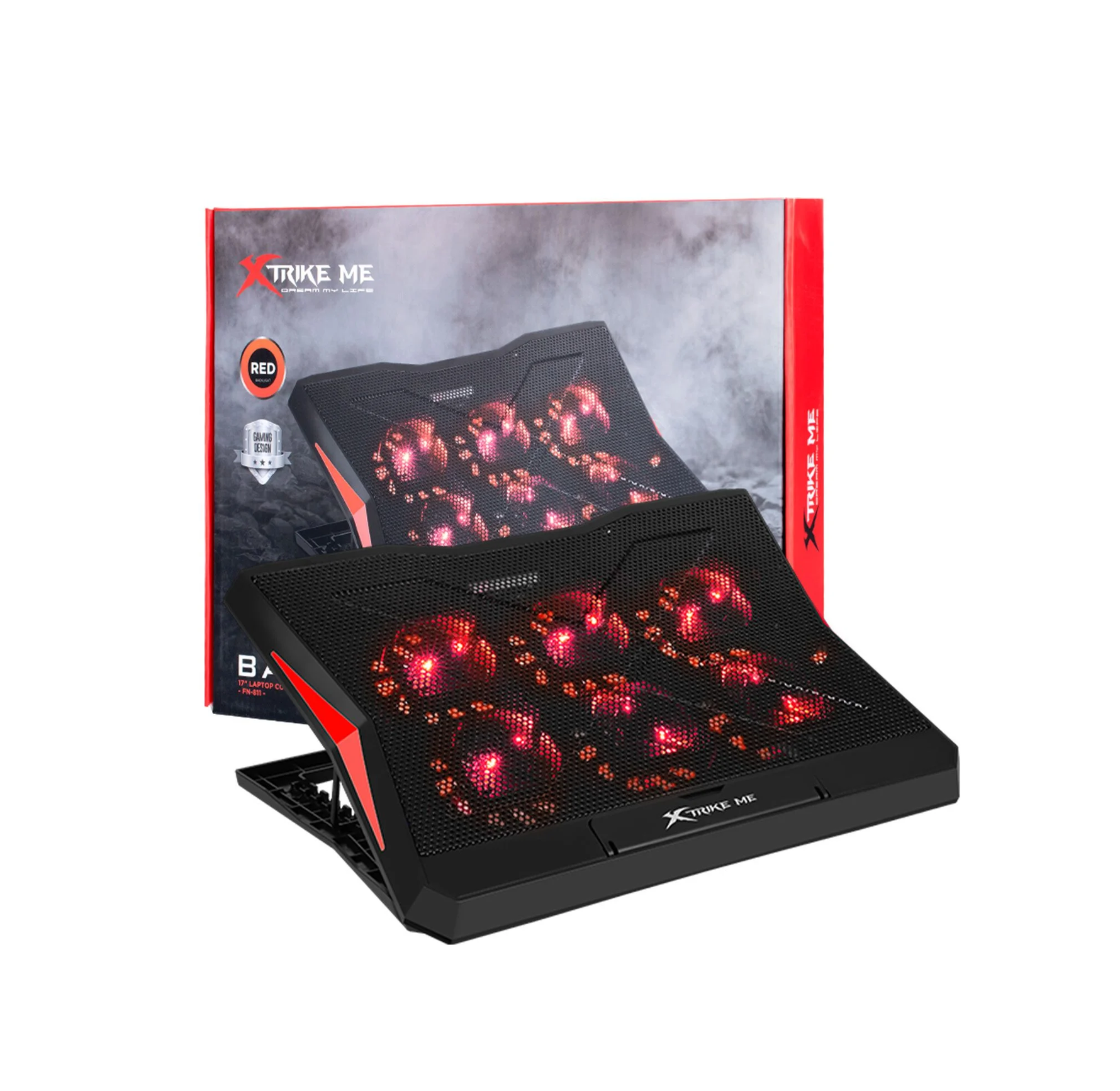 Xtrike-Me FN811 Laptop Cooling Pad 6 Fans 2 USB Ports
