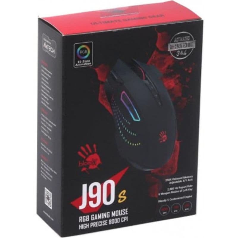 B-BLOODY J90S 2-FIRE RGB ANIMATION GAMING MOUSE