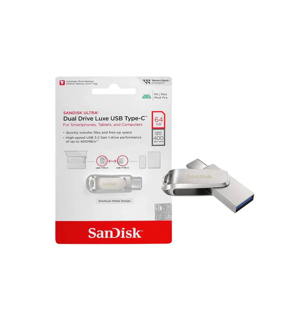 SanDisk 64GB Ultra Dual Drive Luxe USB Type-C Flash Drive sandisk