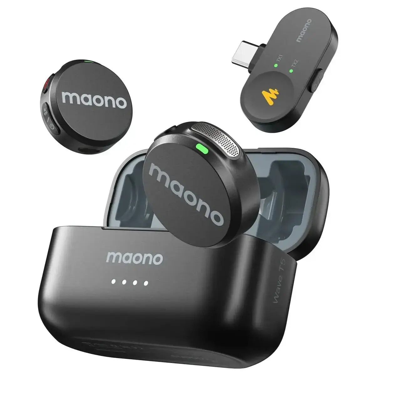 Maono Wave T5 Wireless Lavalier Microphone maono