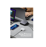 UGreen Nexode 200W USB-C Desktop Charger 6-Port GaN PD Fast Charger With Type C To C 3ft Cable