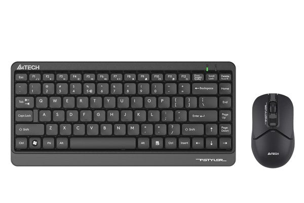 A4Tech FG1112S FSTYLER Wireless Keyboard & Mouse Combo Set - Silent Clicks Mouse - Black/White