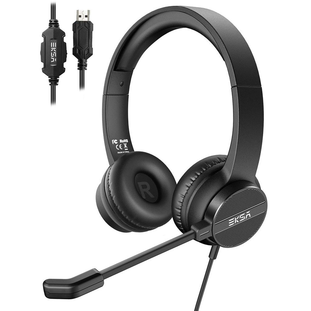 I Tech H12E Wired Over Ear Headphones with Noise Cancelling