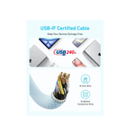 Anker Zolo USB C to USB C 240W Cable 1.5m A8060