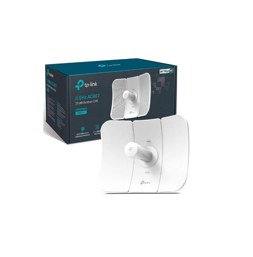 TP-Link CPE710, 5GHz AC 867Mbps Long Range Gigabit Outdoor CPE for PtP and PtMP Transmission