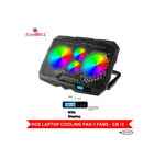 Coolbell 2X Cooling Pad For 13-17 Inch Laptops Gaming Notebook with 2 large RGB Fans