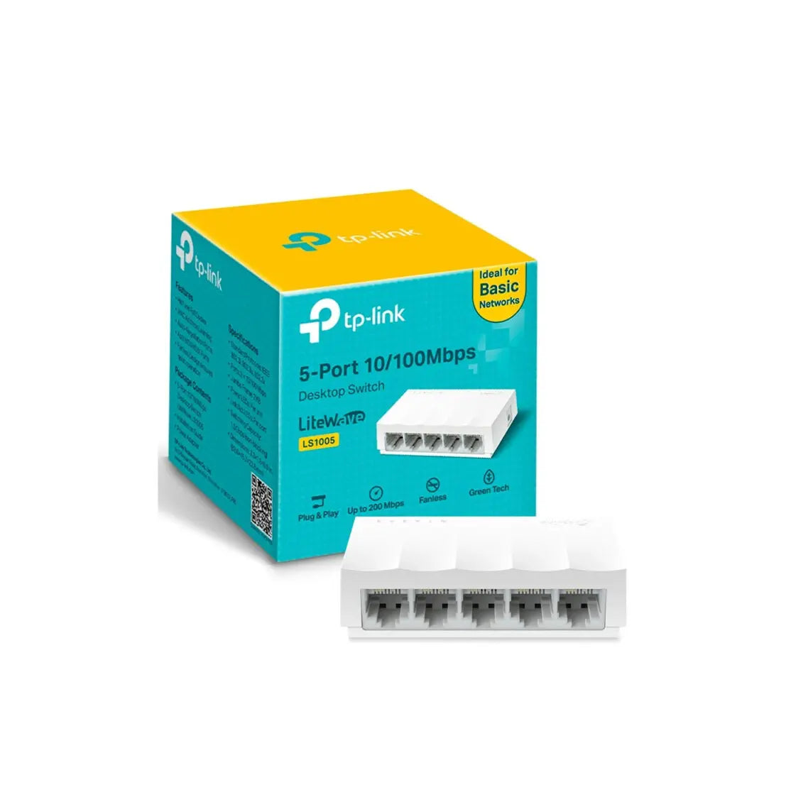 TP-Link TL-LS1005 5-Port 10/100Mbps Desktop Switch Tp-Link
