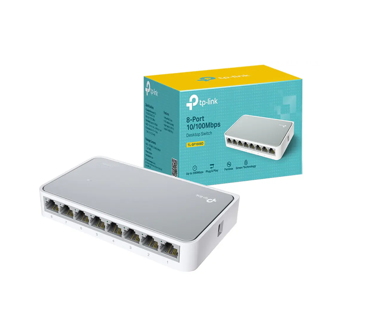 TP-LINK TL-SF1008D 8 Port Switch 10 / 100M FAST