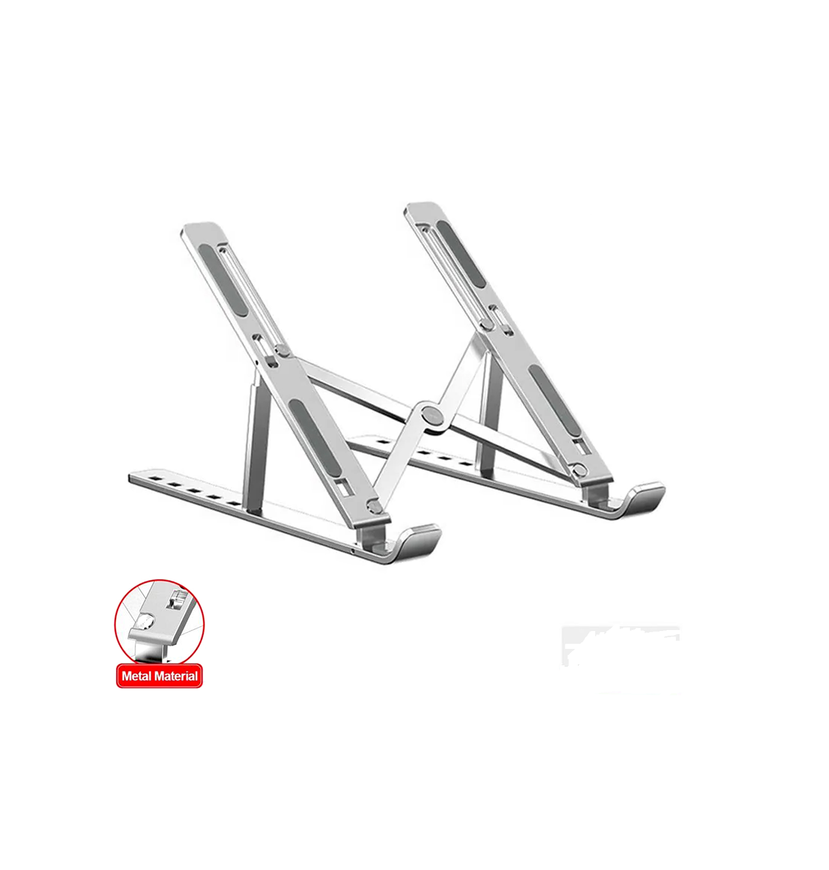 Metal Laptop Stand | Portable Aluminum Folding Adjustable Laptop
