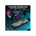 AULA F108 Wireless Gaming Keyboard Full Size,3 Mode 2.4GHz/BT5.0/USB-C Mechanical Keyboard