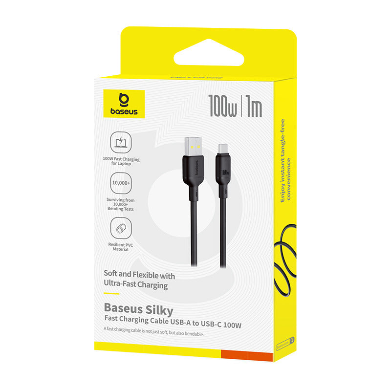 Baseus Silky Series Fast Charging Cable USB to Type-C 100W 1m