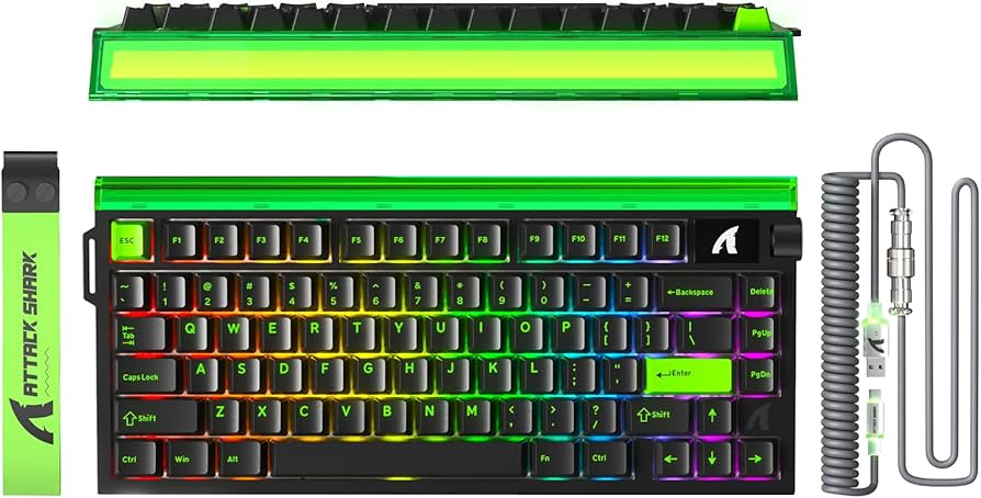 ATTACK SHARK R85 HE Rapid Trigger Keyboard with C01ULTRA LED Cable