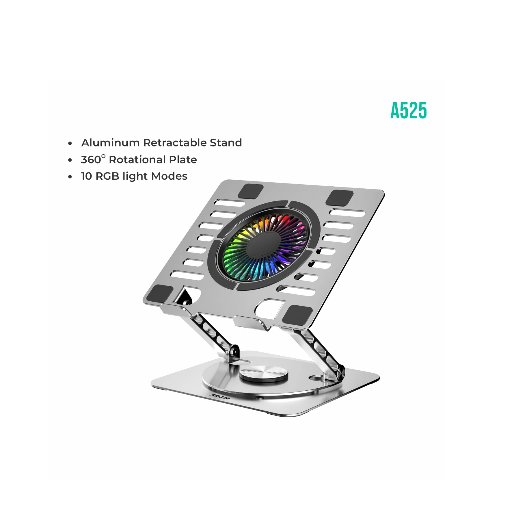 Amaze A525 Laptop Aluminium Rotatable Cooling Stand
