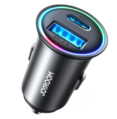 JOYROOM JR-CCN03 2USB 24W 2USB mini Metal Car Charger
