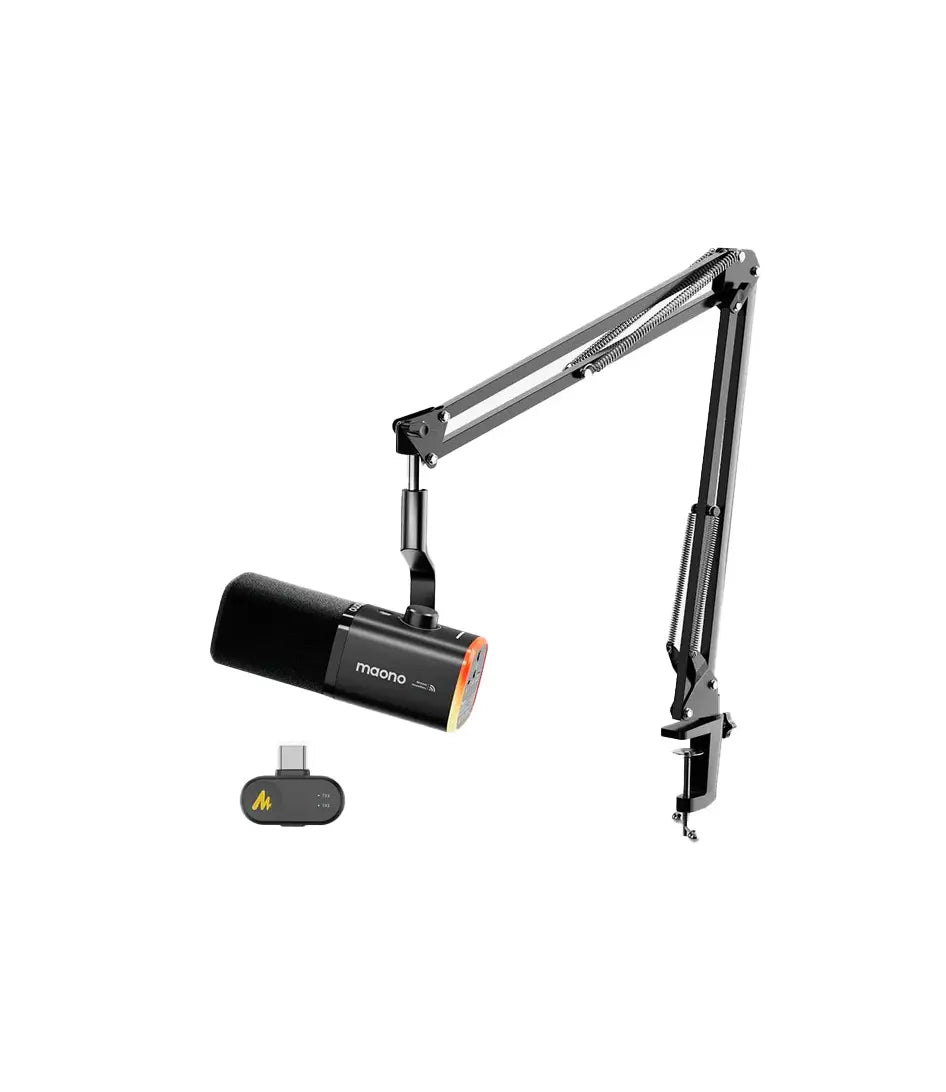 MAONO PD100W S Wireless Podcast Microphone (With Stand) maono