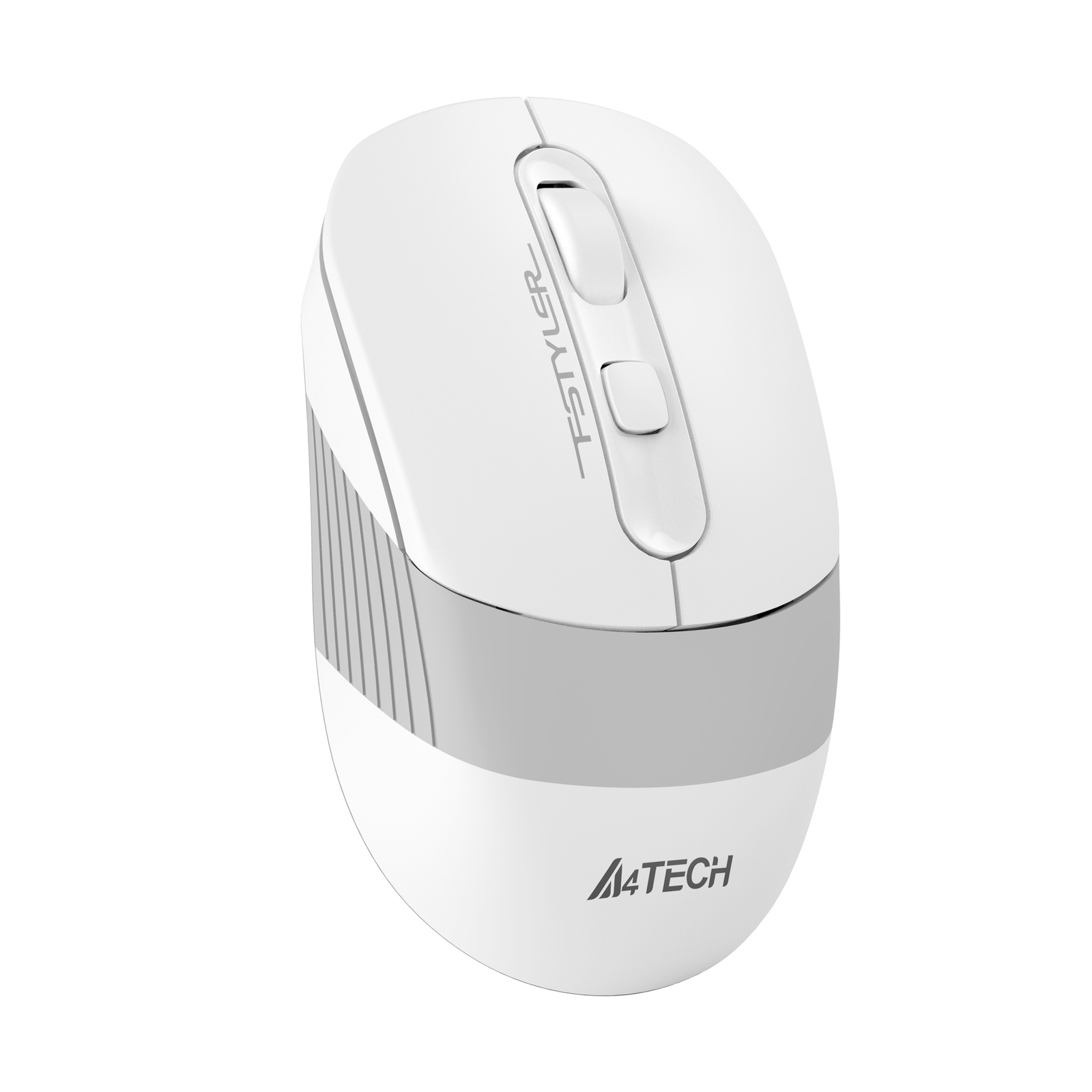 A4Tech FB10CS Dual Mode Rechargeable Wireless Mouse – Grayish White