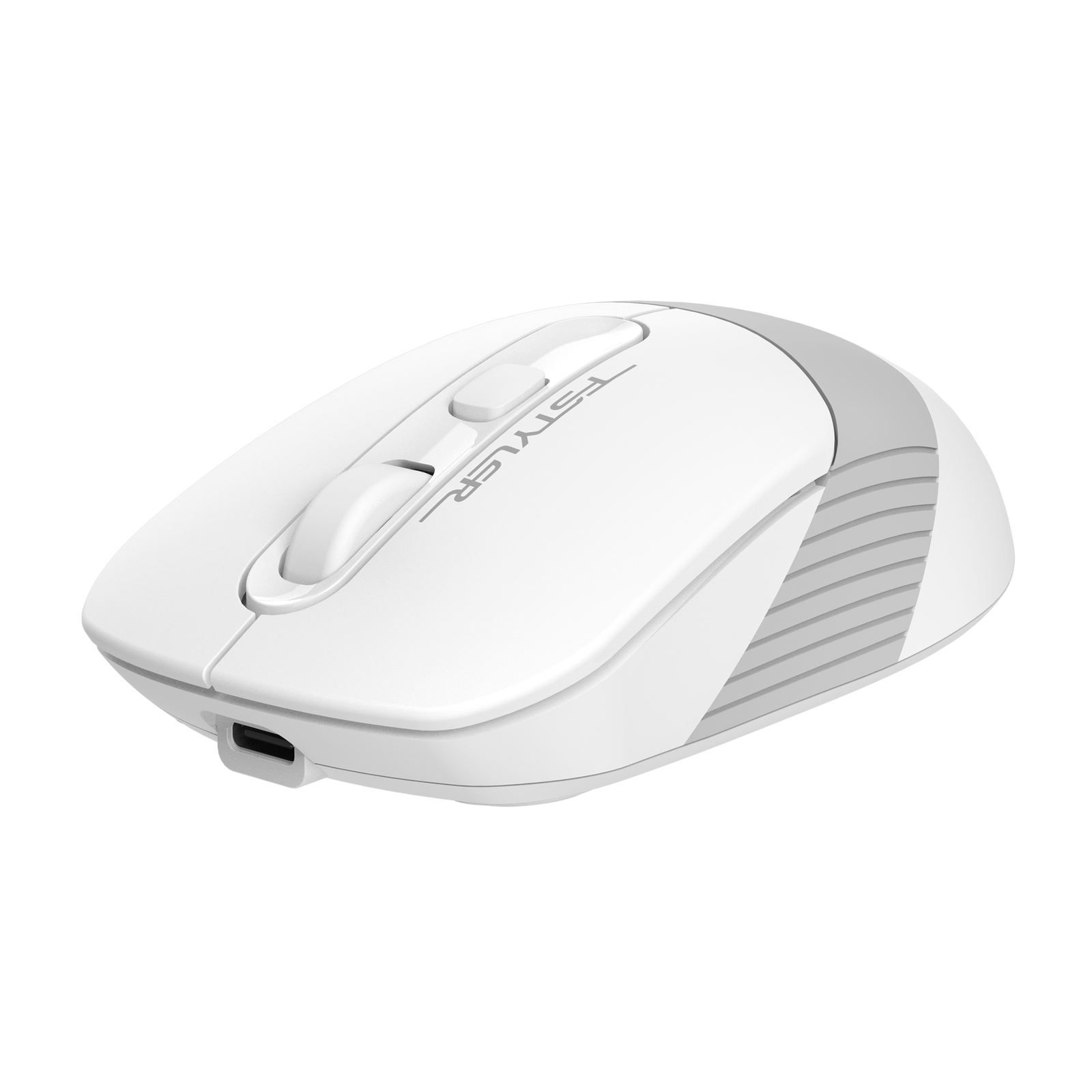 A4Tech FB10CS Dual Mode Rechargeable Wireless Mouse – Grayish White
