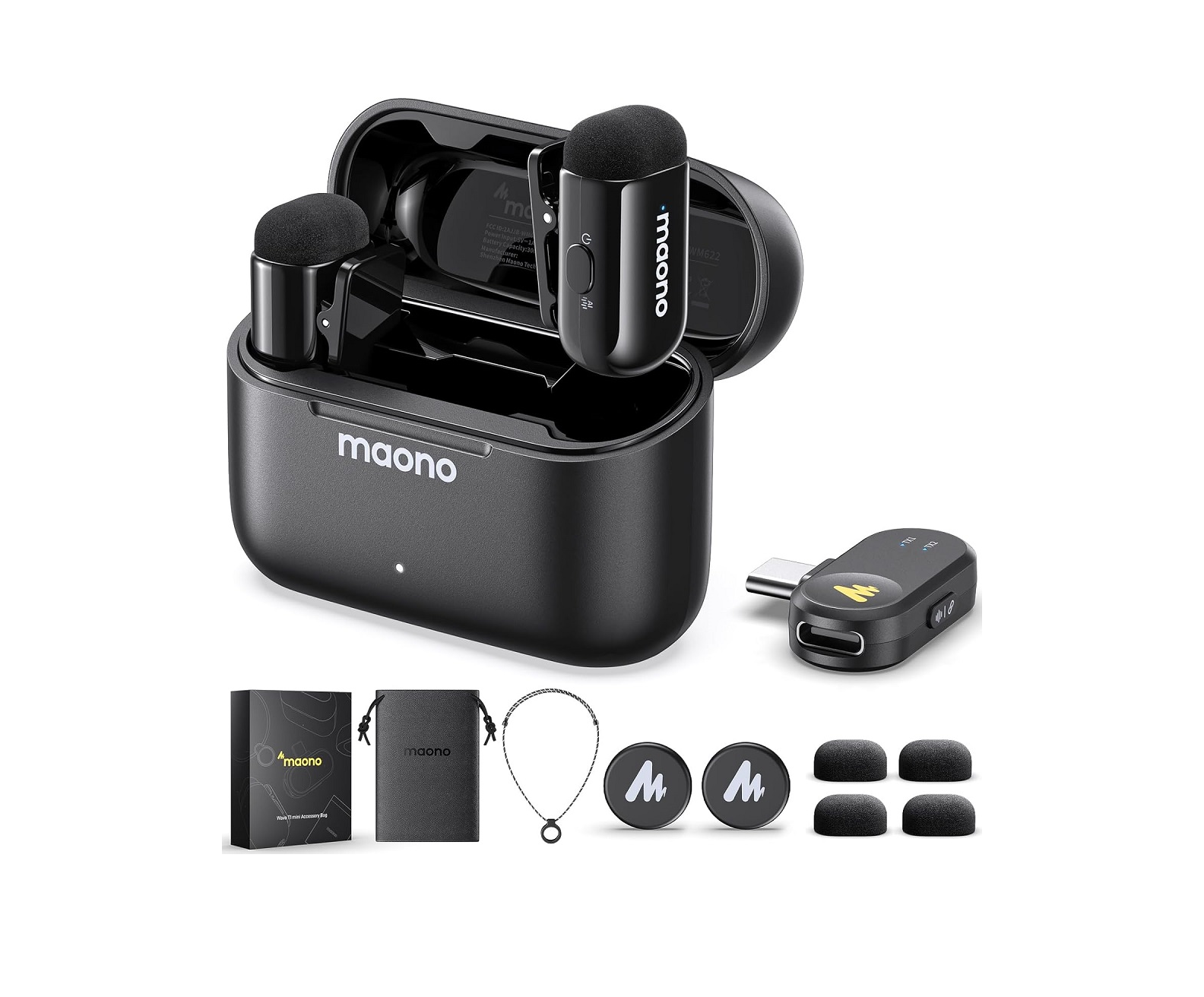 MAONO WAVE T1 MINI PC2 TYPE-C RECEIVER MICROPHONE